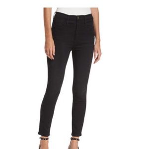 New w tags! Frame black high rise skinny jeans